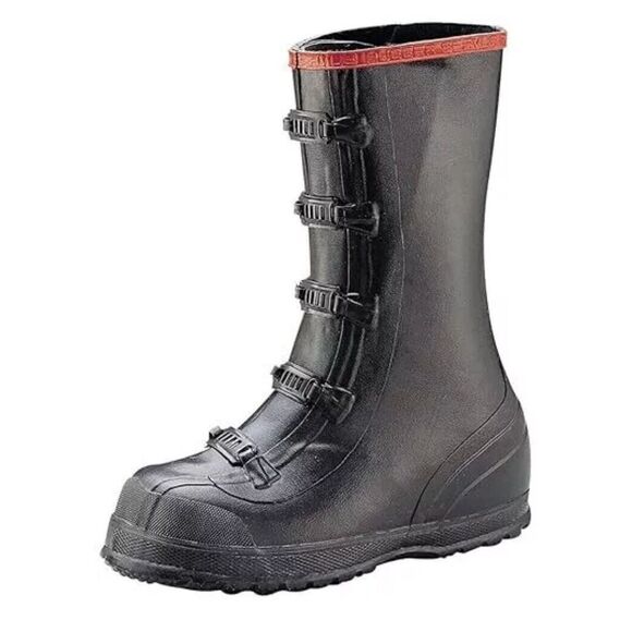 Ranger Men's 15" 5--Buckle Rubber Overboot Black - T369-BLM-BLACK, Black Size 14 - Picture 3 of 3